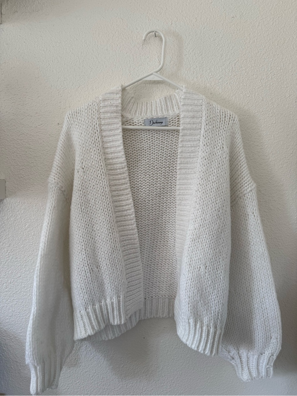 Duchamp Chunky Knit Cardigan
Open-Front Ribbed Cardigan